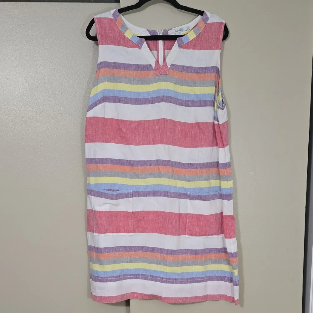 crinkle linen dress Blouson Dress